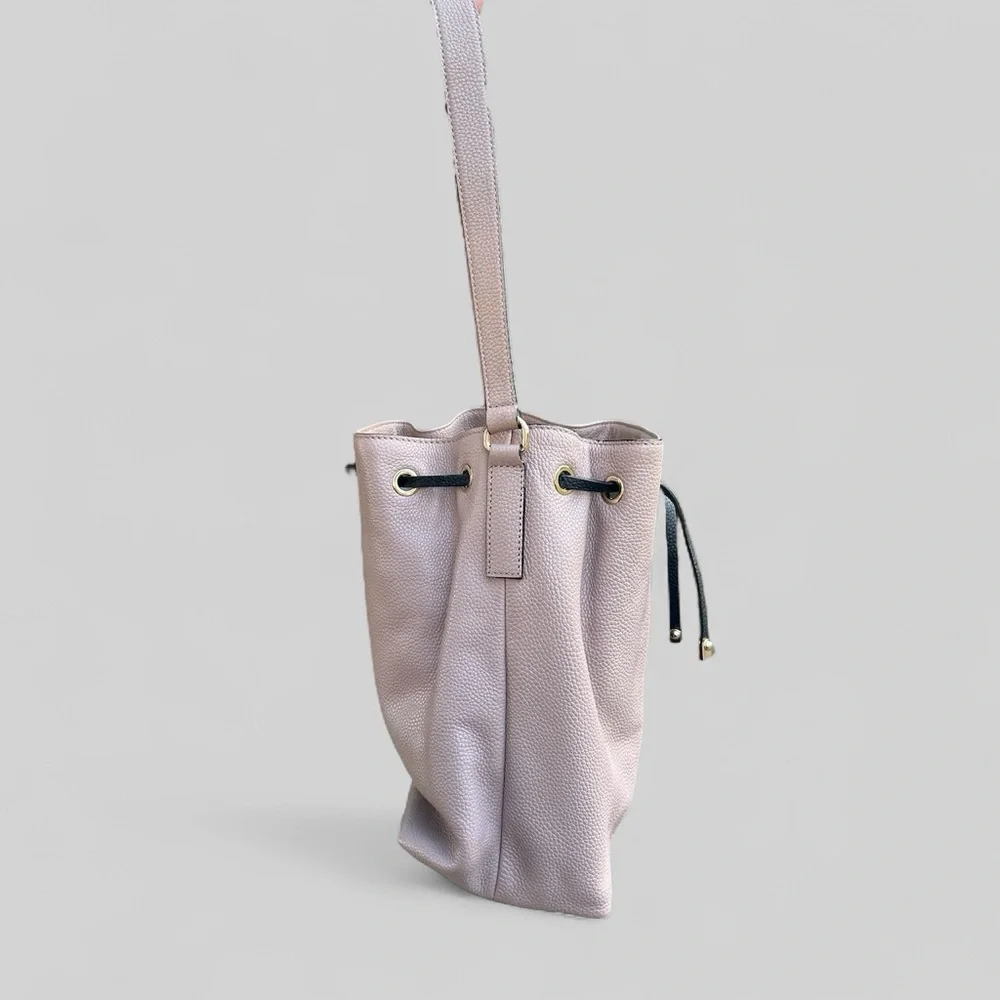 Kate Spade Bennett Street Seren Leather Bucket Bag Rosewater/Black - Picture 6 of 9